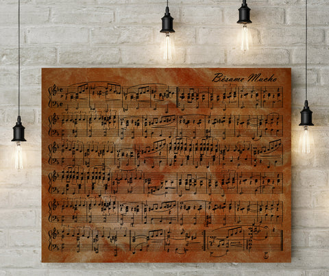 9th/Pottery Anniversary Gift Custom Music Sheet