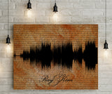 9th/ Pottery Anniversary Gift Custom Soundwave