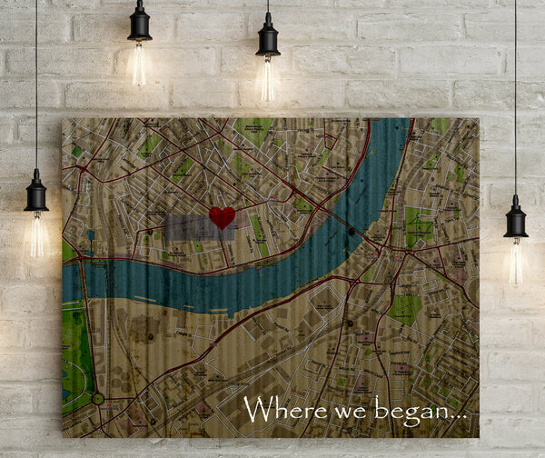 Tenth 10th Where we began anniversary gift genuine winslets